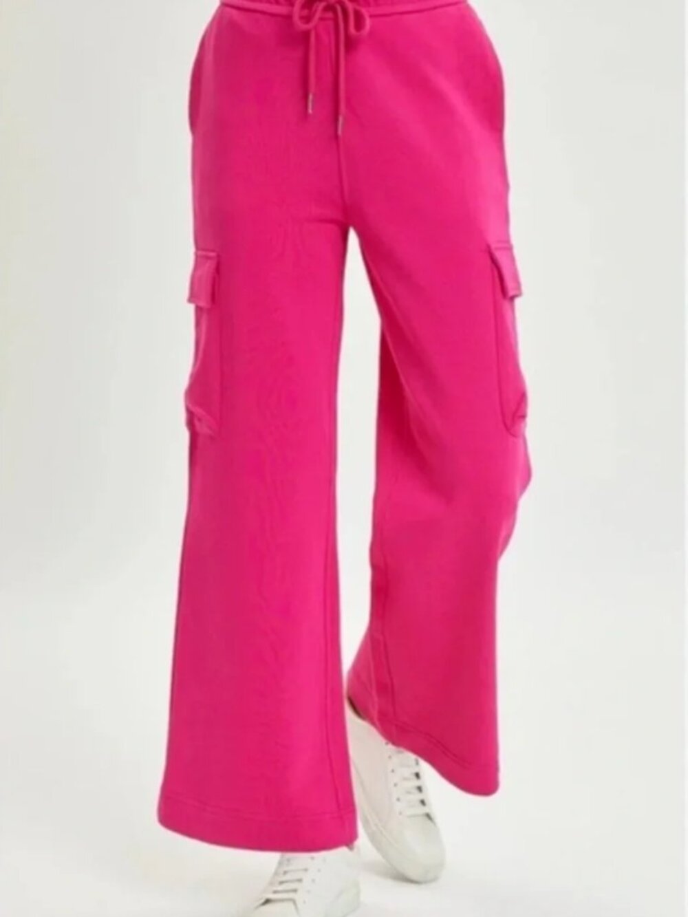 RISEN High Waist Cargo Wide Leg Pants - Size Small